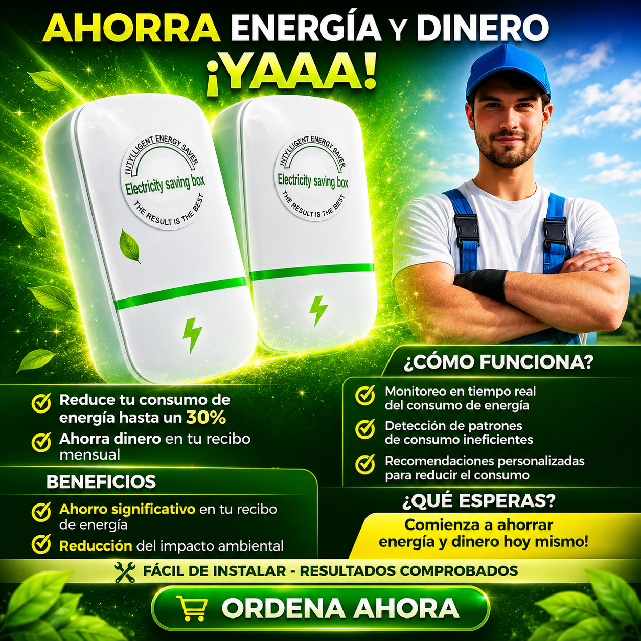 [OFERTA] Compra 1 Ahorrador de Energía y Recibe el 2º GRATIS + Envío Gratis 🎁
