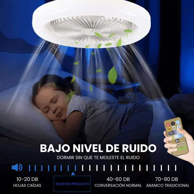 TurboMax™ | Ventilador LED silencioso y súper potente