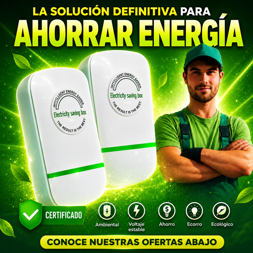 [OFERTA] Compra 1 Ahorrador de Energía y Recibe el 2º GRATIS + Envío Gratis 🎁