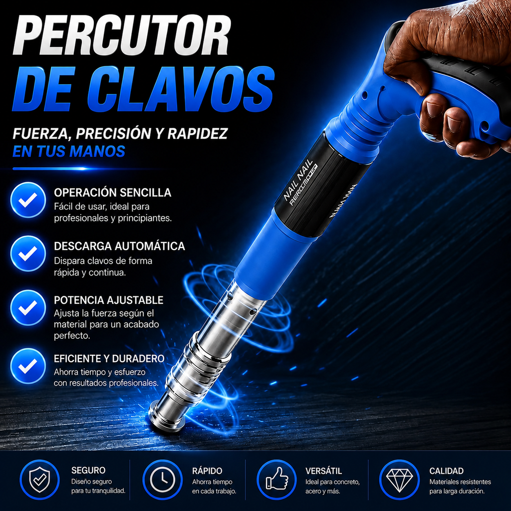[PROMO] MasterClav® - Mini Pistola Percutora de Clavos Profesional