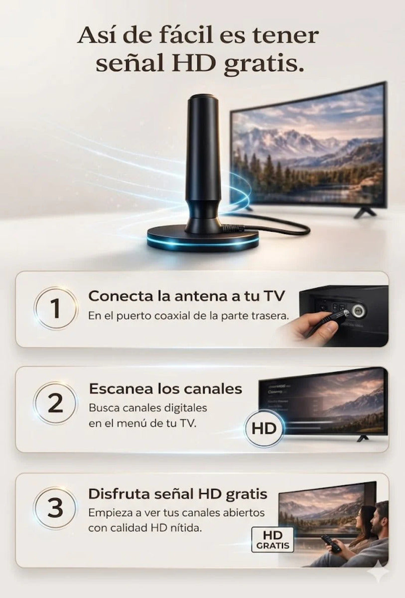 [OFERTA] - ANTENA 4K 📡 ¡MIRA TELEVISIÓN GRATIS EN HD SIN PAGAR MENSUALIDADES!